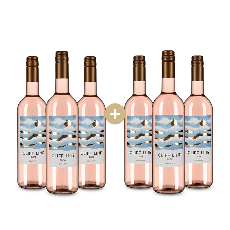 3+3 Flaschen Cliff Line Rosé 2024 – Gold